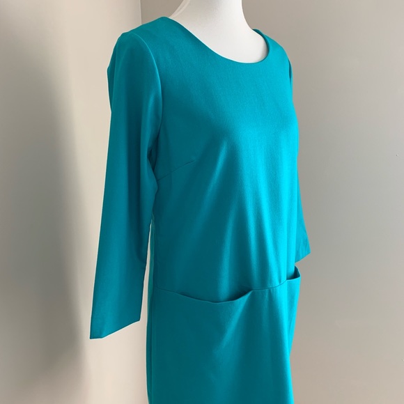 J. Crew Wool Retro Jade Jules Shift Dress - Picture 2 of 3